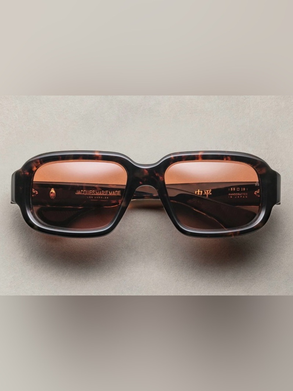 Jacques Marie Mage Tortoiseshell Sunglasses with Brown Lenses